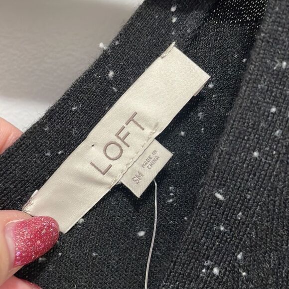 LOFT Faux Wrap Sweater Dress - Picture 3 of 7